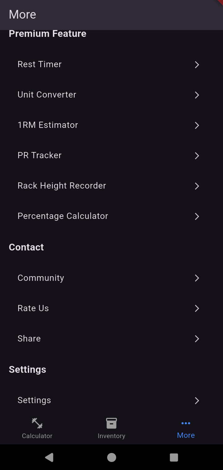 Rack It - More screen options